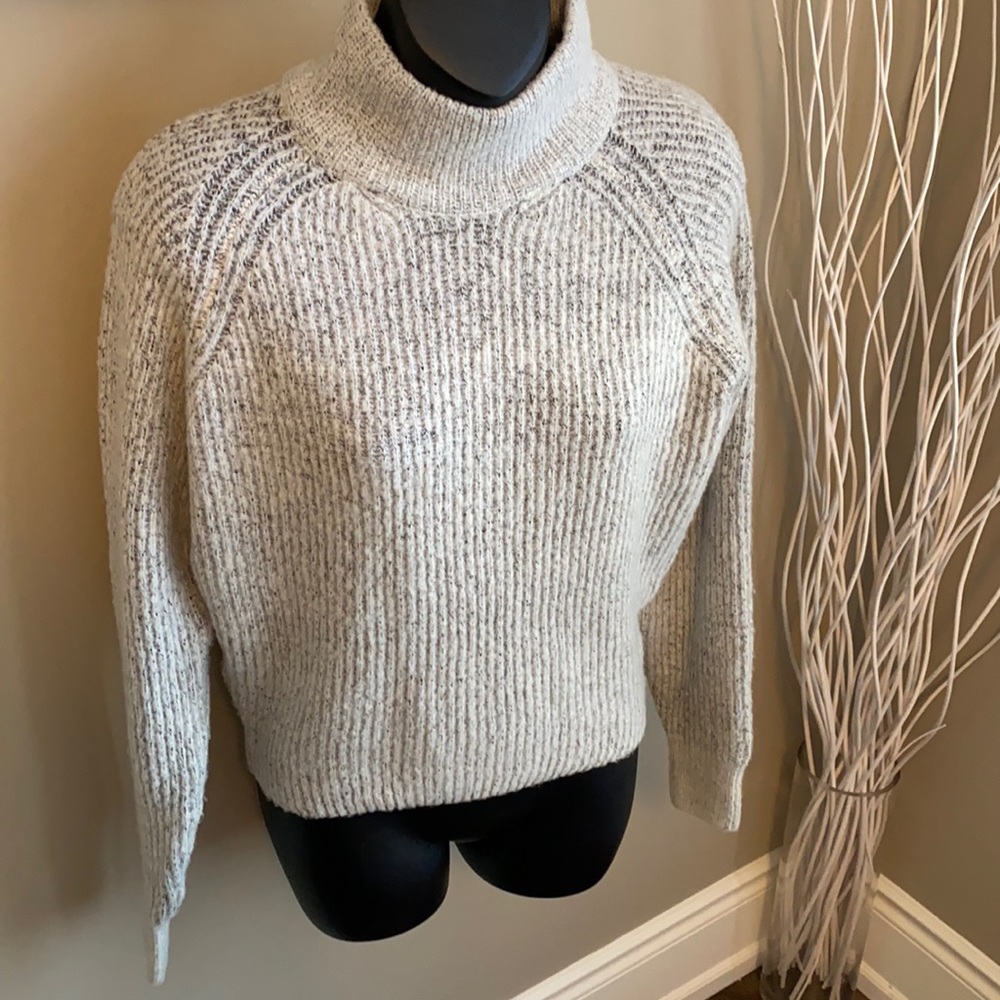 Grey mock sweater size small